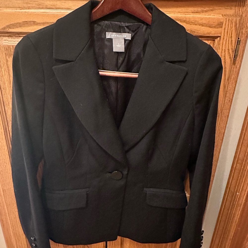 Ann Taylor Classic Black Suit Jacket